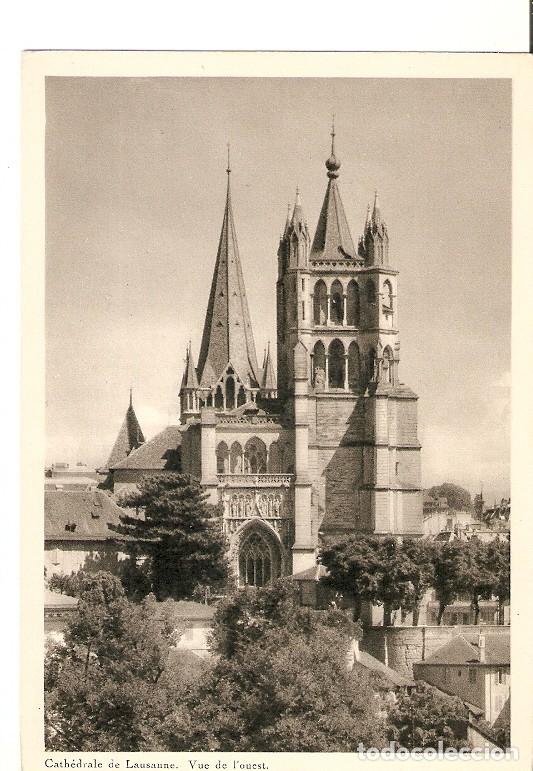 Postais: Postal 022020 : Cathedrale de Lausanne. Vue de louest - Varios