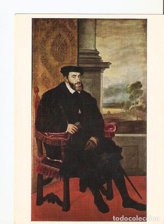 Postkarten: Postal 022065 : Tiziano Vecellio, Kaiser Karl V - Varios