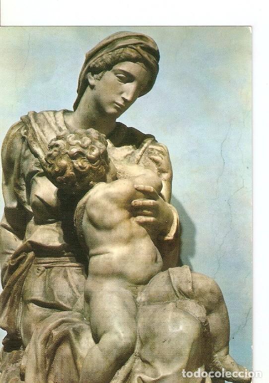 Postales: Postal 022033 : The virgin with the Child, Michelangelo - Varios