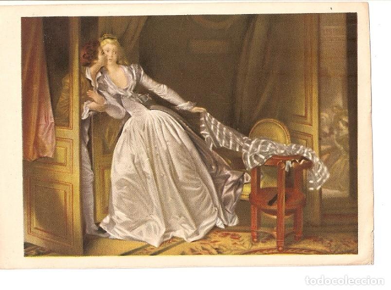 Postales: Postal 022175 : La baiser a la derobee - Jean Honore Fragonard - Varios