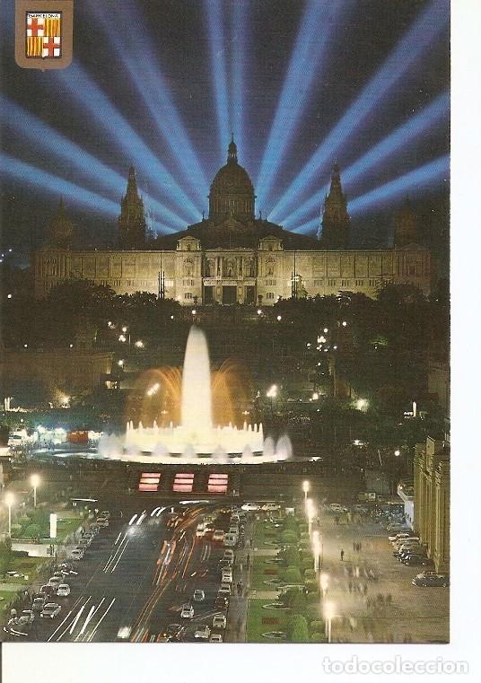 Postales: Postal 022405 : Fuentes y Palacio Nacional de Montju&iuml;c - Barcelona - Varios
