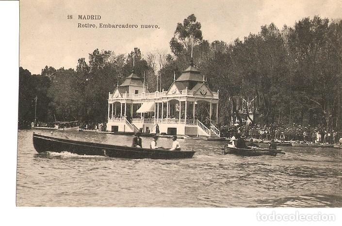 Cartoline: Postal 022371 : Retiro, Embarcadero nuevo, Madrid - Varios