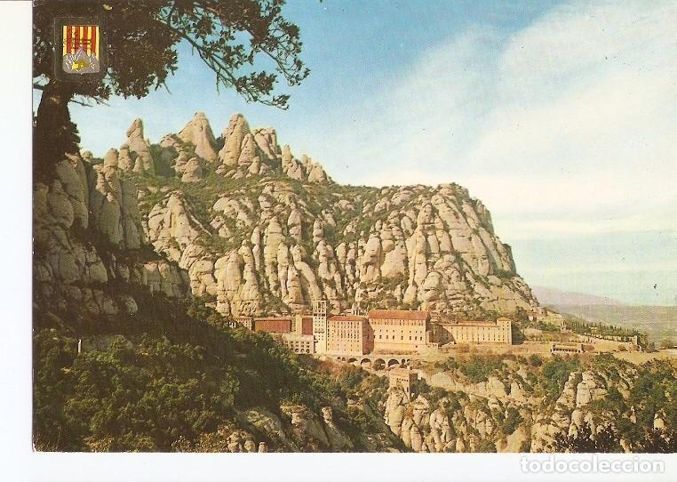 Postales: Postal 022705 : Monasterio desde el camino de San Miguel, Montserrat - Varios