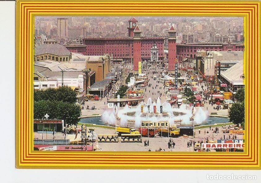 Cartoline: Postal 023259 : Feria de Muestras y Plaza de Espa&ntilde;a, Barcelona - Varios