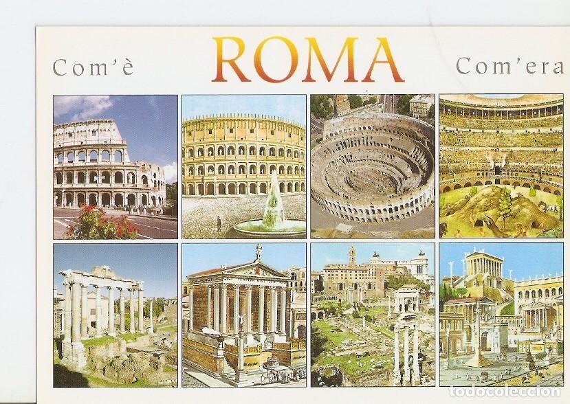 Postkarten: Postal 023278 : Il Colosseo e il Foro Romano, Roma - Varios