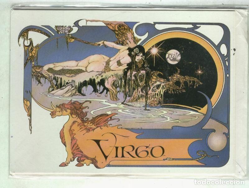 Postkarten: Postal 000390: Signo zodiacal de Virgo por Esteban Maroto - Esteban Maroto