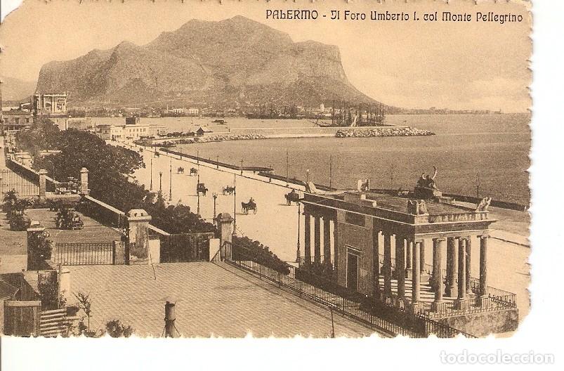Cartes Postales: Postal 026960 : Palermo, Foro Umberto I. col Monte Pellegrino - Varios