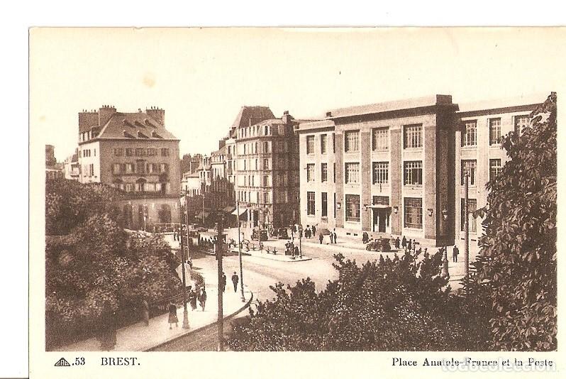 Postales: Postal 026972 : Brest. Place Anatole-France et la Poste - Varios