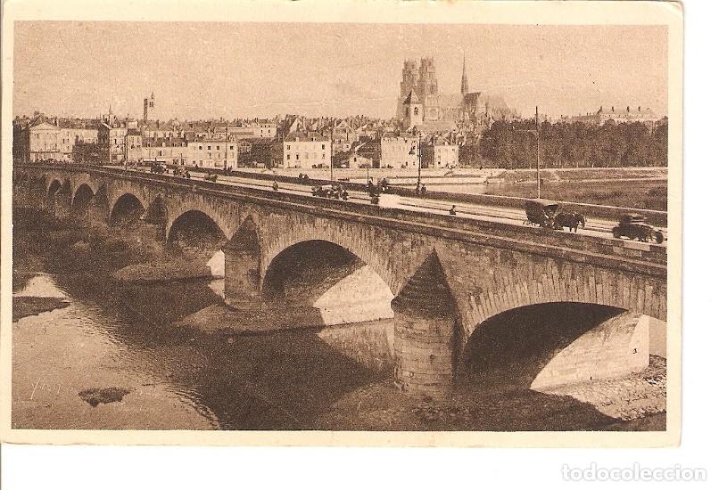 Postcards: Postal 027004 : Orleans (Loiret), Panorama vers la Cathedrale et le Pont Georges - Varios