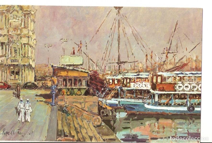 Postcards: Postal 027422 : La Puerta de la Paz. Barcelona. Oleo de Pepe Antequera - Varios
