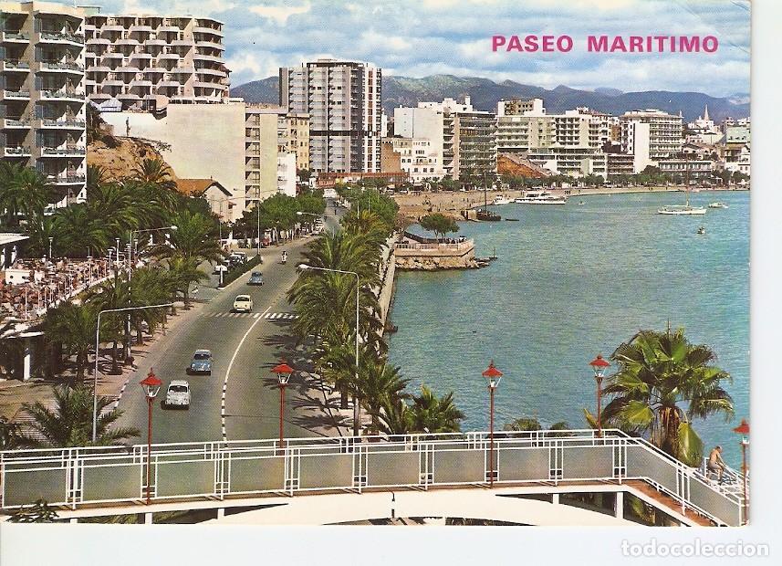 Postkarten: Postal 027754 : Palma de Mallorca (Mallorca), Vista parcial Paseo maritimo - Varios