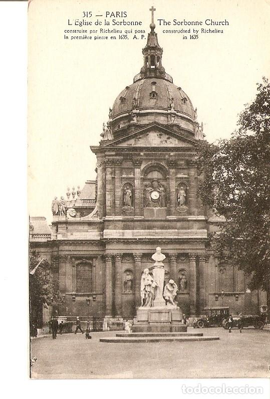 Postcards: Postal 027620 : Paris, LEglise de la Sorbonne - Varios