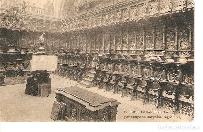 Cartoline: Postal 027493 : Burgos: Catedral, Coro por Felipe de Borgo&ntilde;a, siglo XVI - Varios