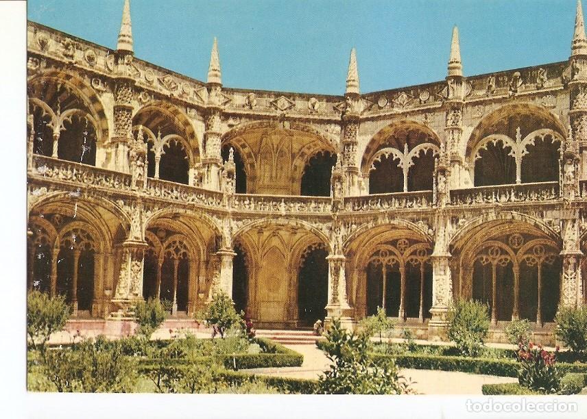 Postais: Postal 027520 : Claustro do Mosteiro dos Jeronimos, Lisboa - Varios
