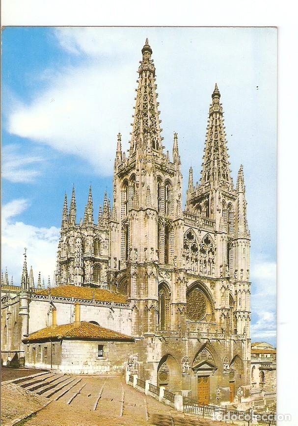 Postkarten: Postal 027536 : Catedral, fachada principal (Burgos) - Varios