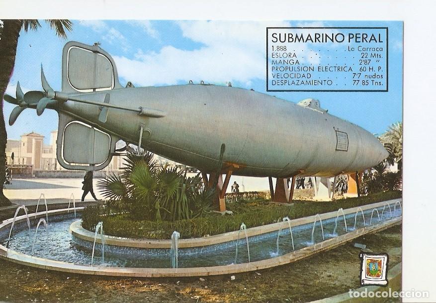 Cartes Postales: Postal 028093 : Cartagena, Submarino Peral. 1o del Mundo - Varios