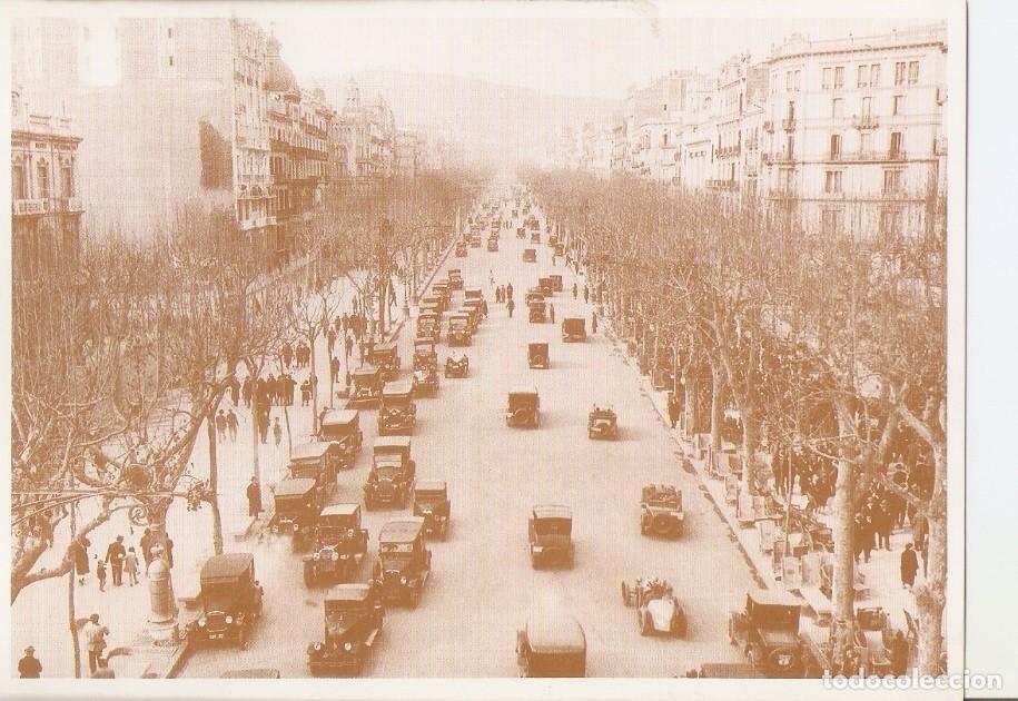 Postkarten: Postal 027659 : Vista del Passeig de Gr&agrave;cia als anys 20 (Barcelona) - Varios