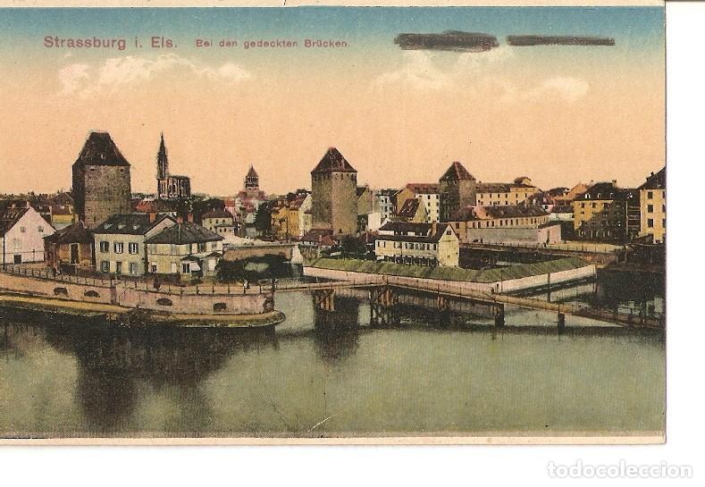 Postais: Postal 027889 : Strassburg i. Els. Bei den gedeckten Br&uuml;cken - Varios