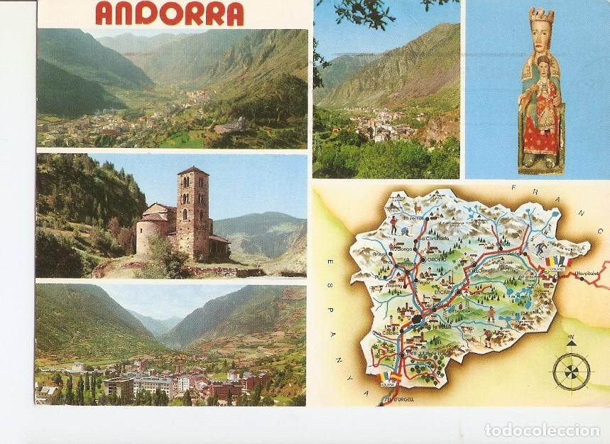 Postais: Postal 028273 : Valls dAndorra, Diversos aspectos de les Valls i la patrona dAndorra - Varios