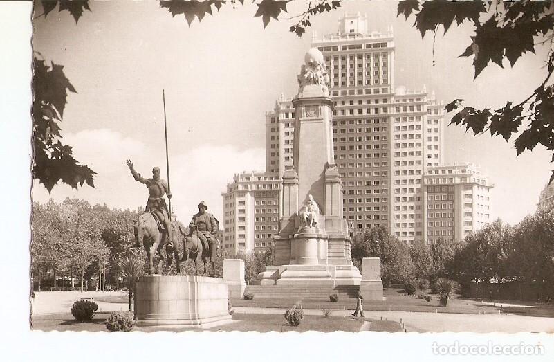Postkarten: Postal 028328 : Madrid. Plaza de Espa&ntilde;a, Monumento a Cervantes - Varios