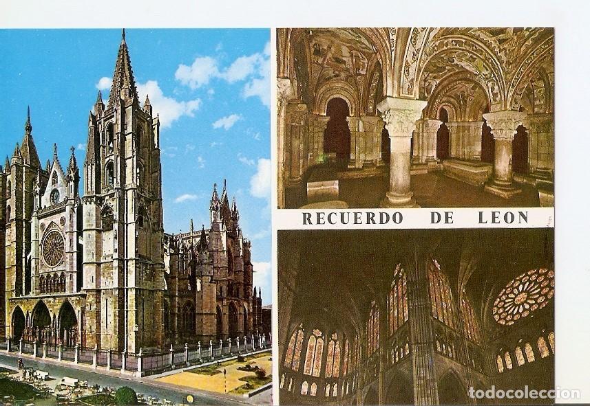 Postales: Postal 028171 : Leon. Catedral. Panteon de Reyes, vidrieras - Varios