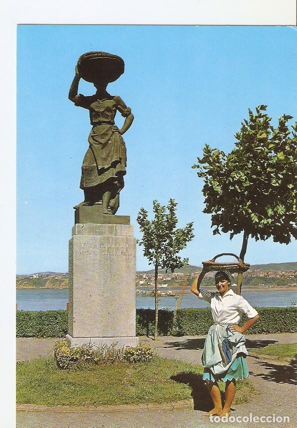 Cartoline: Postal 028420 : Santurce (Vizcaya), Monumento a la Sardinera (Escultor, Joaquin Lucarini) - Varios