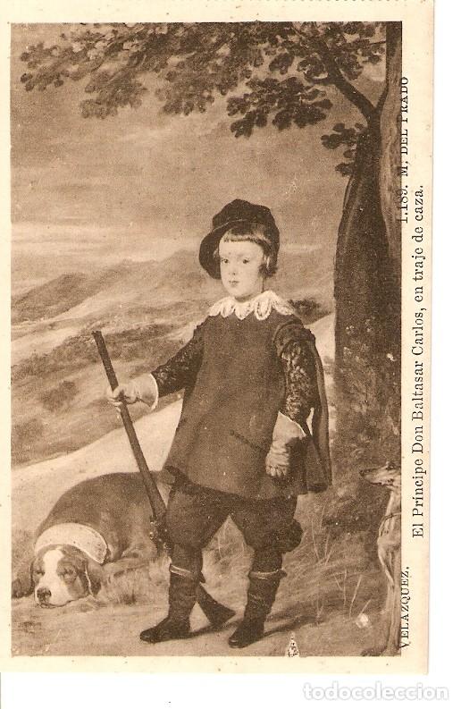 Postcards: Postal 028350 : Velazquez. El principe don Baltasar Carlos, en traje de caza, M. del Prado - Varios