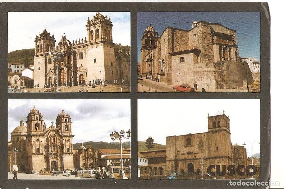 Postales: Postal 028602 : Cusco Peru. Catedral, Iglesia Compa&ntilde;ia de Jesus, Templo del Sol, Convento de San Fra