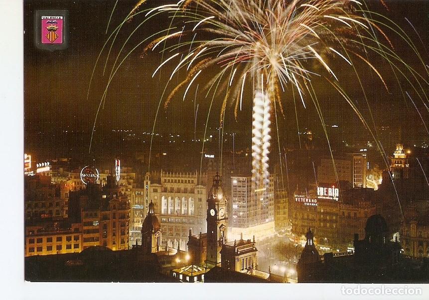 Cartoline: Postal 028495 : Valencia. Vista aerea en Fallas - Varios