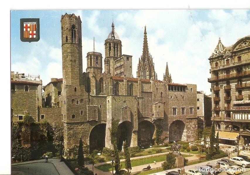Postkarten: Postal 028735 : Plaza Berenguer el Grande. Barrio Gotico - Barcelona - Varios