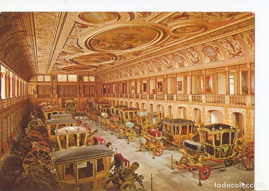 Postales: Postal 028577 : Aspecto do Salao dos Coches, The Great Hall Room of the Coaches Museum - Lisboa - Va