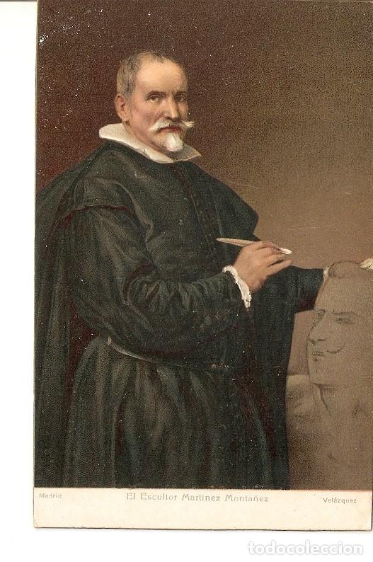 Postkarten: Postal 029043 : Madrid, El Escultor Martinez Monta&ntilde;ez. Velazquez - Varios