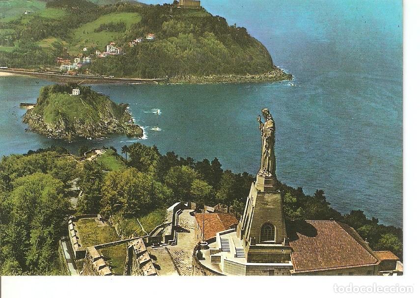 Postales: Postal 029280 : San Sebastian, Monumento al Sagrado Corazon y Monte Igueldo - Varios