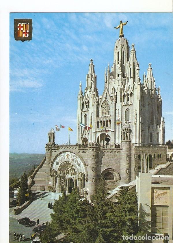 Postais: Postal 029296 : Barcelona, Tibidabo. Templo Expiatorio - Varios