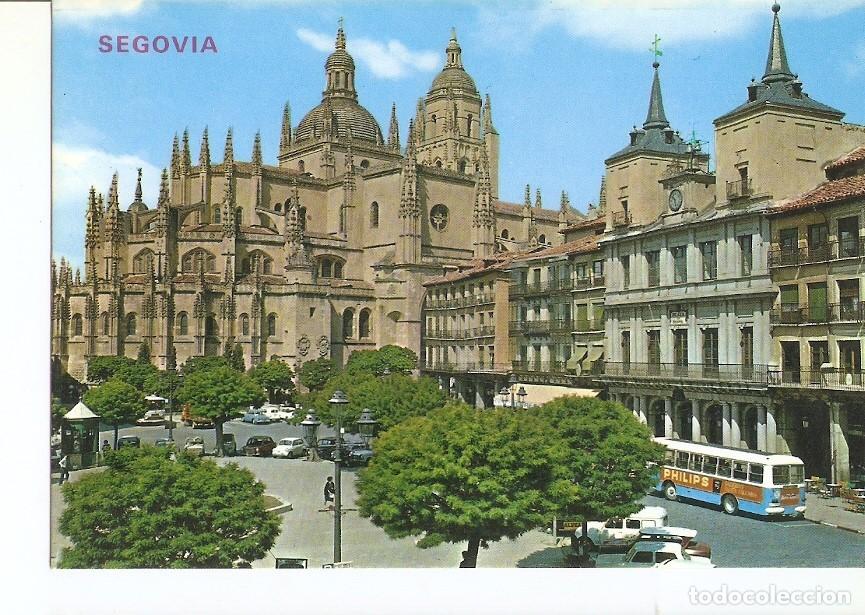 Postkarten: Postal 029218 : Segovia, Plaza General Franco y Catedral - Varios