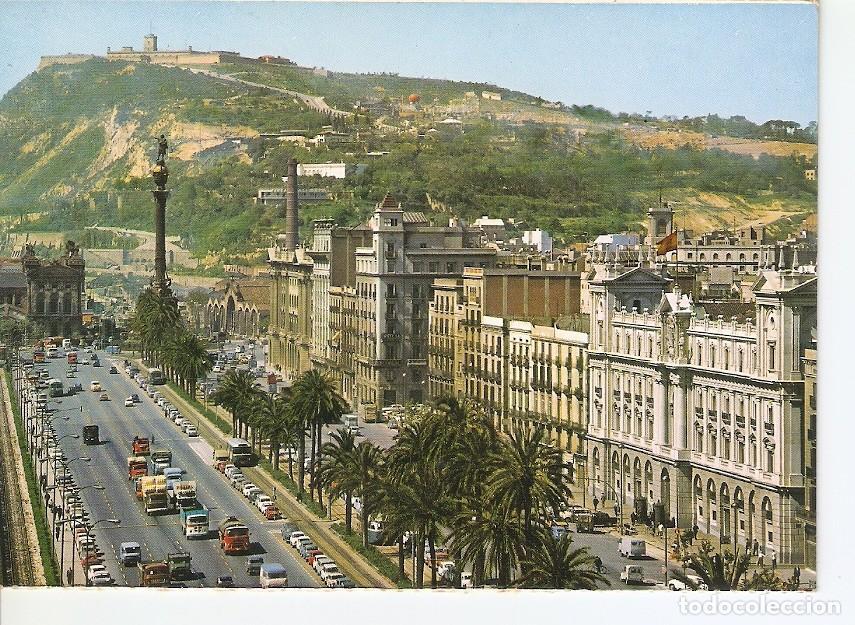 Postales: Postal 029107 : Barcelona, Paseo de Colon - Varios
