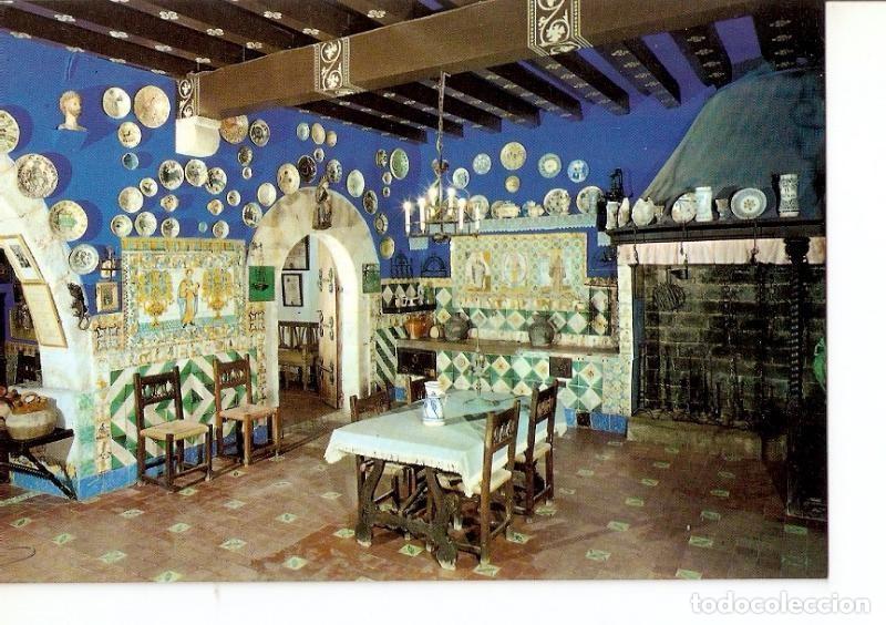 Cartoline: Postal 028142 : Sitges. sala de los azulejos del Cau Ferrat - Varios