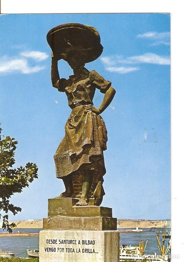 Postais: Postal 023633 : Monumento a la Sardinera - Santurce - Varios