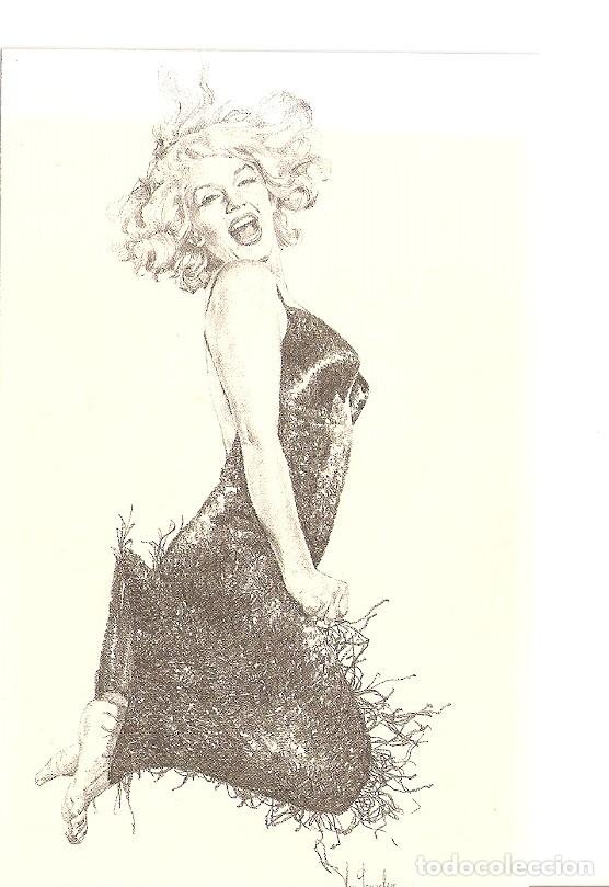 Postales: Postal 024031 : Dibujo Marilyn - Varios