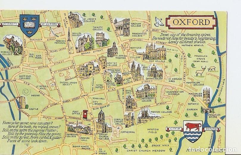 Postkarten: Postal 024404 : Oxford map - Varios
