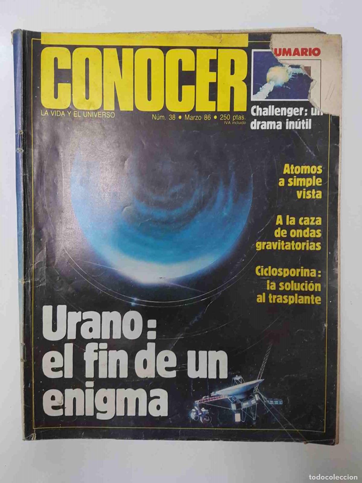 Postales: Revista Conocer la Vida y el Universo: num 38, marzo 86 - Urano: el fin del enigma