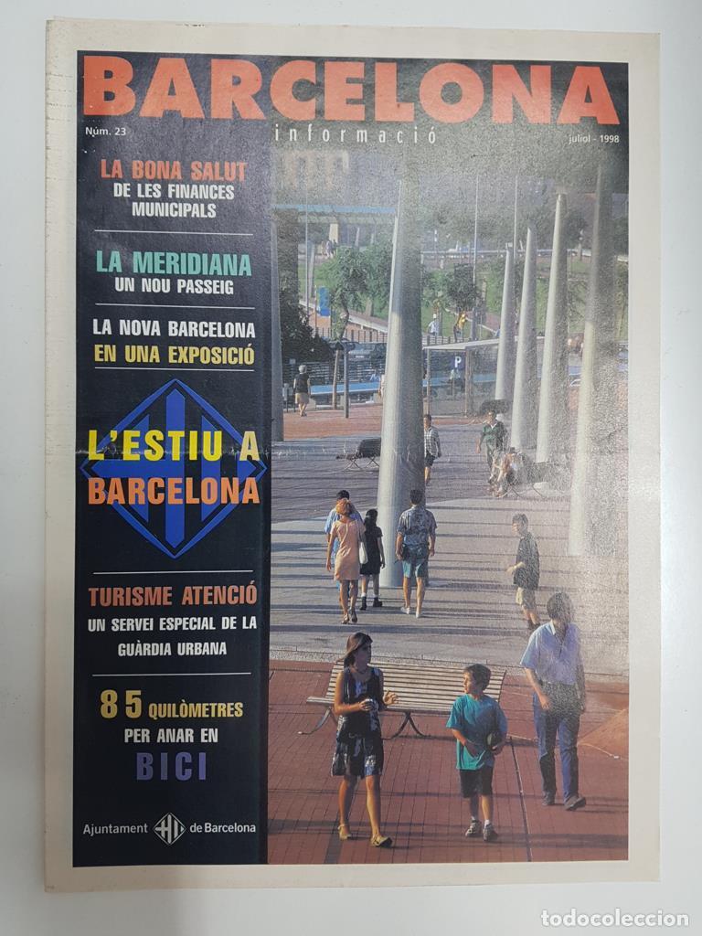 Postais: Revista Barcelona Informacio: num 23, juliol 1998. 85 quilometres per anar en bici, La nova Barcelon