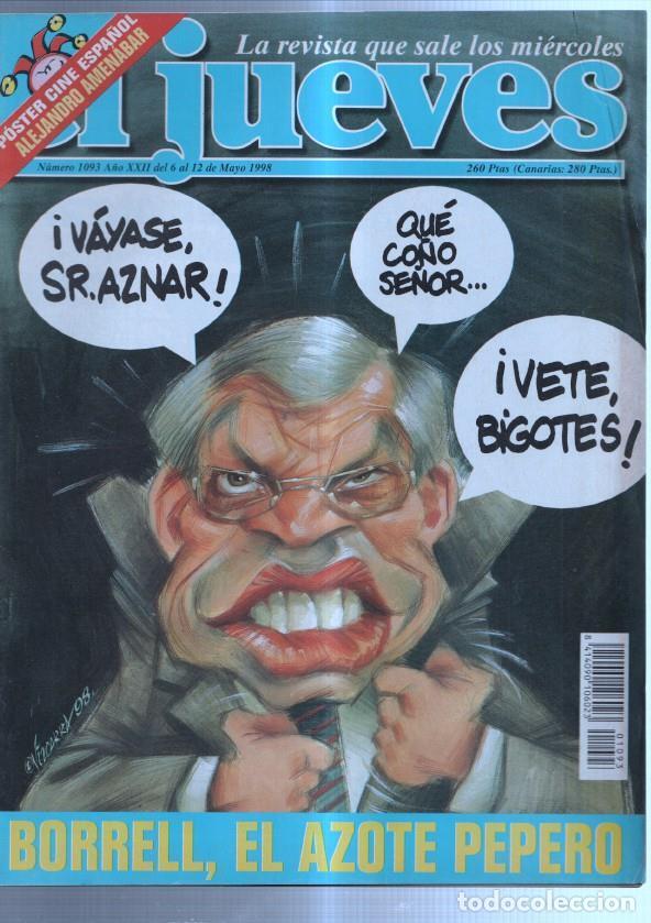 Postkarten: El Jueves revista numero 1093: Borrel el azote pepero - varios