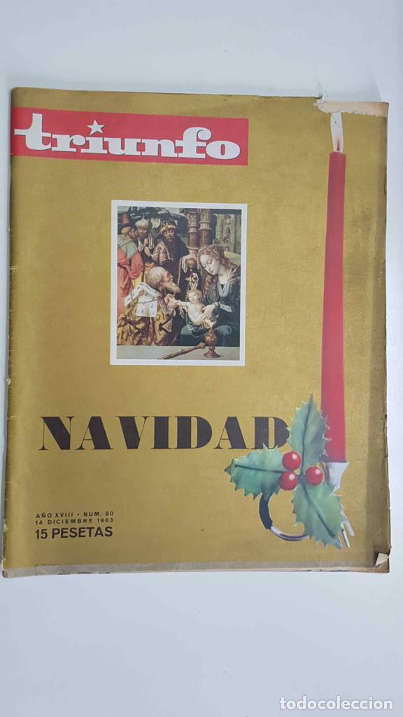 Postales: Revista Triunfo: num 80, 14 diciembre 1963, a&ntilde;o XVIII - Navidad en el Museo del Prado - NULL