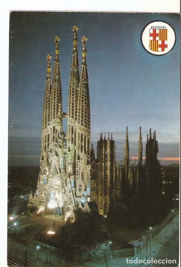 Postkarten: Postal 025050 : La Sagrada Familia (Nocturna) Barcelona - Varios
