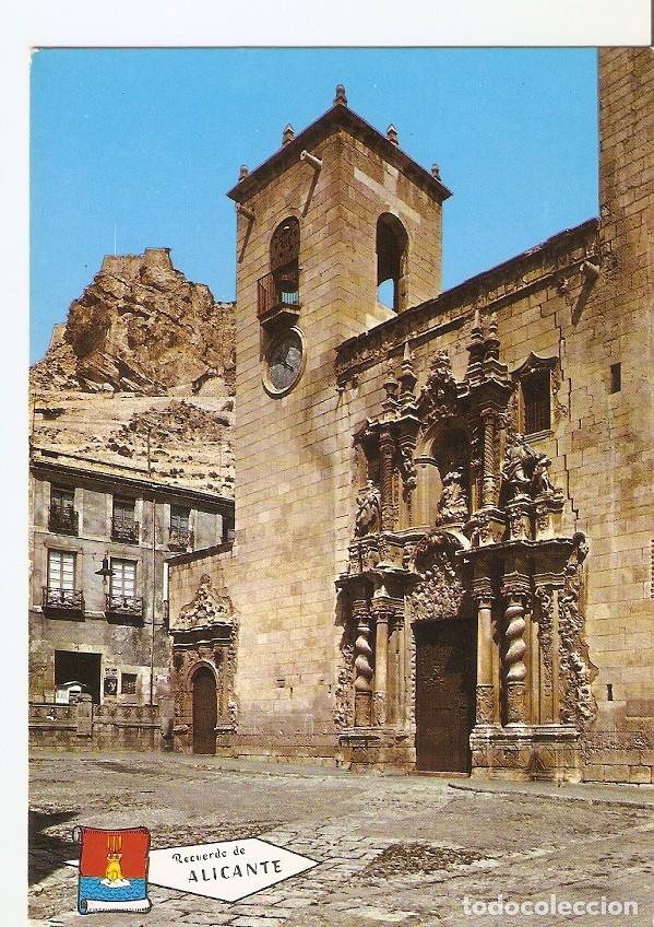 Postkarten: Postal 025026 : Portal iglesia Santa Maria. Alicante - Varios