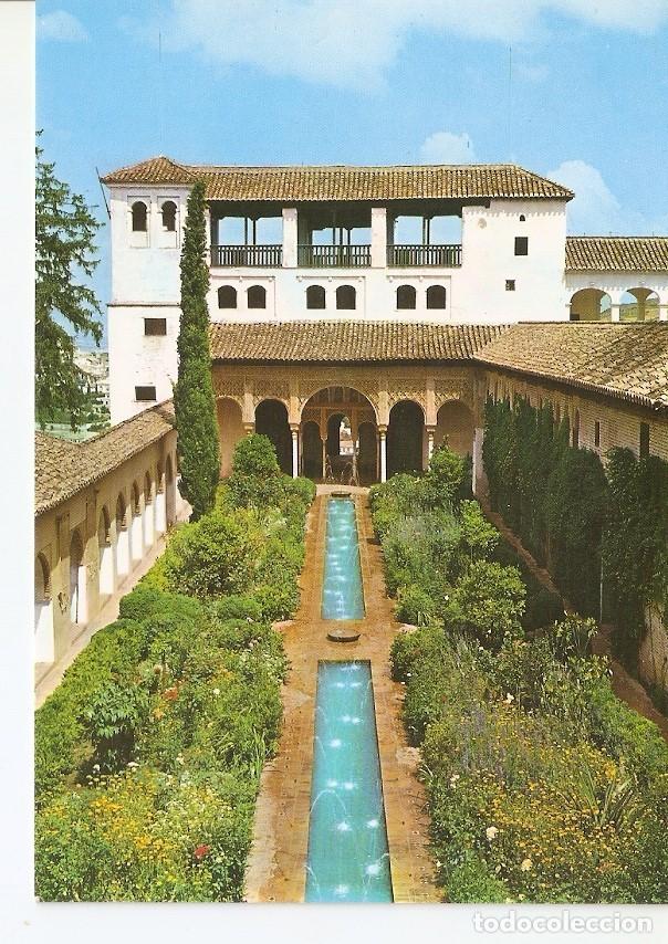 Postkarten: Postal 025625 : Generalife. Patio de la Acequia desde el Portico Sur. Granada - Varios