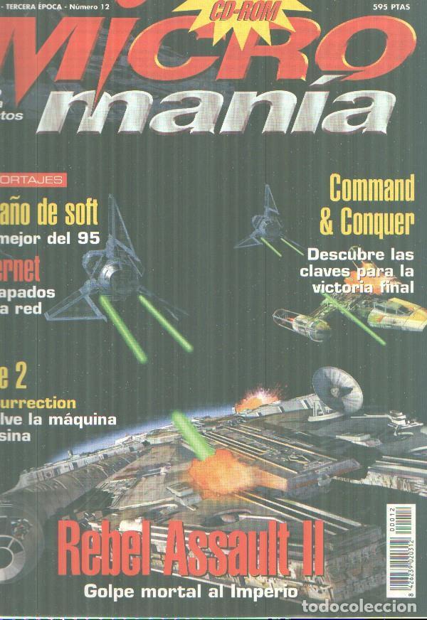 Postales: Micromania, 3&ordf; epoca numero 12, sin el CD ROM - Varios