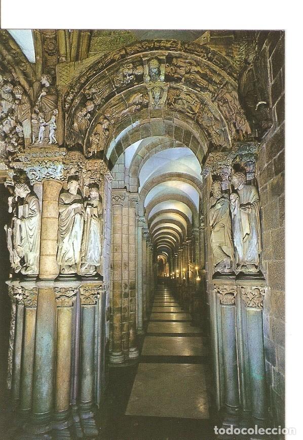 Postales: Postal 026148 : Catedral Portico de la Gloria y Nava lateral derecha. Santiago de Compostela - Vario