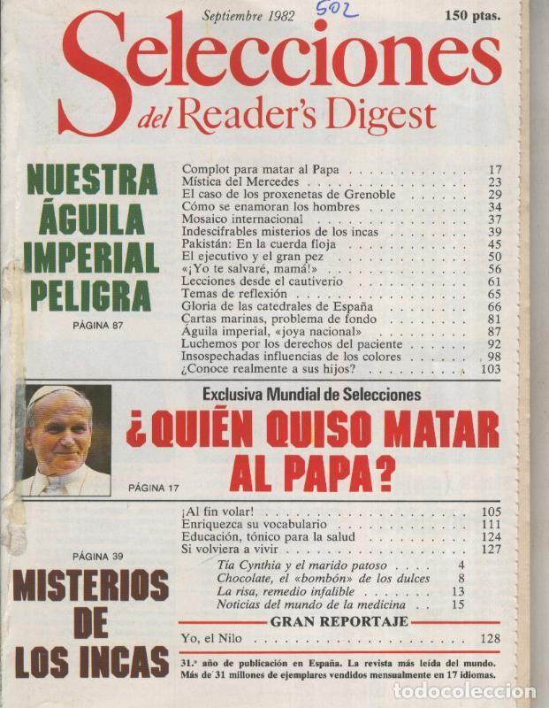 Postales: Selecciones del Readers Digest numero 502 - Varios